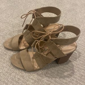 Merona lace up heels